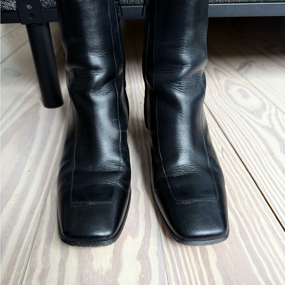 Banana Republic Black Italian Leather Ankle Boots-  Lucca Boots - Picture 13 of 15